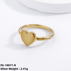 Customized Elegance: Personalized Heart-shaped Sterling Silver Ring
