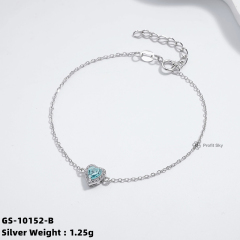 Radiant Sterling Silver Amethyst Bracelet