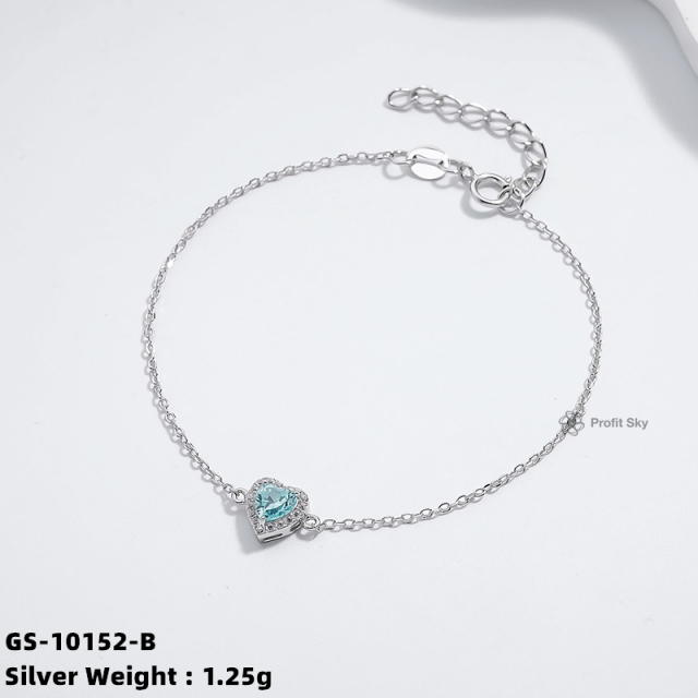 Radiant Sterling Silver Amethyst Bracelet