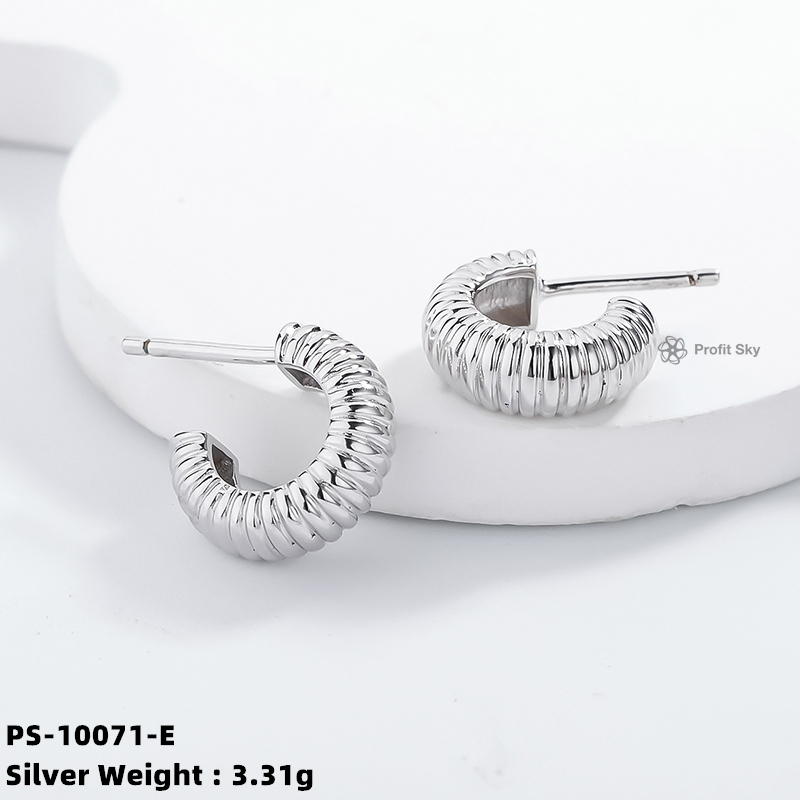 Elegance in Silver: Sterling Silver Hoop Earrings