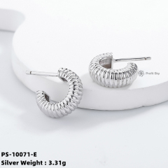 Elegance in Silver: Sterling Silver Hoop Earrings