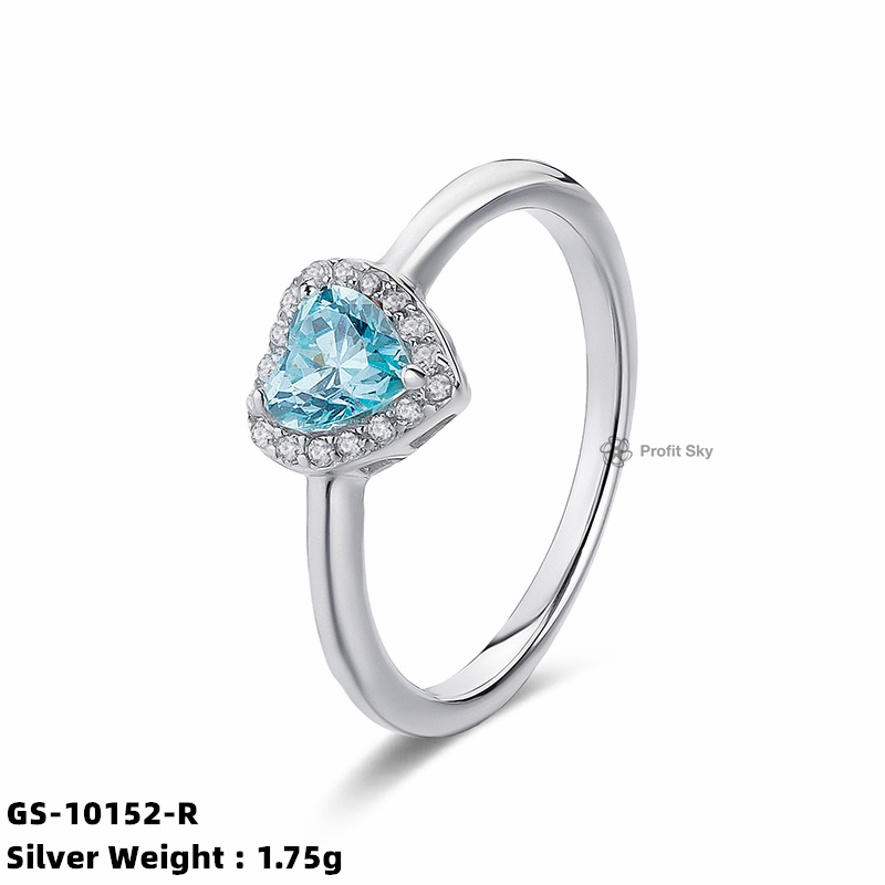 Aqua Chalcedony Sterling Silver Ring