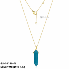 Lapis Lazuli Boho Silver Necklace