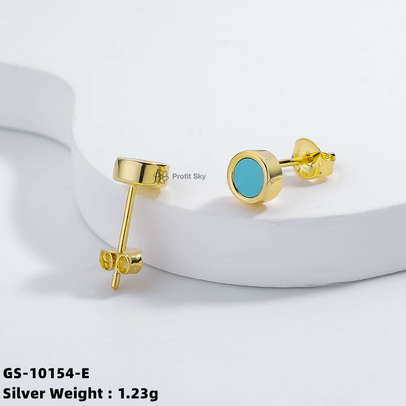 Customizable Gemstone Earrings in Sterling Silver