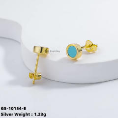 Customizable Gemstone Earrings in Sterling Silver