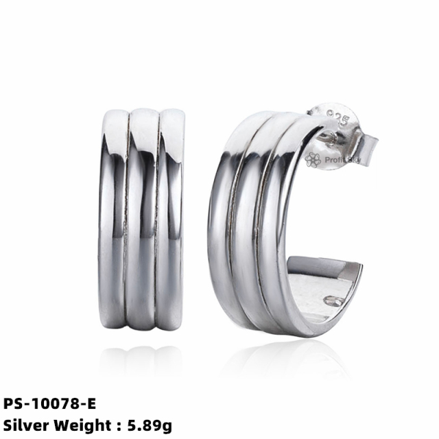 Customized Elegance: Personalized Sterling Silver Hoop Earrings