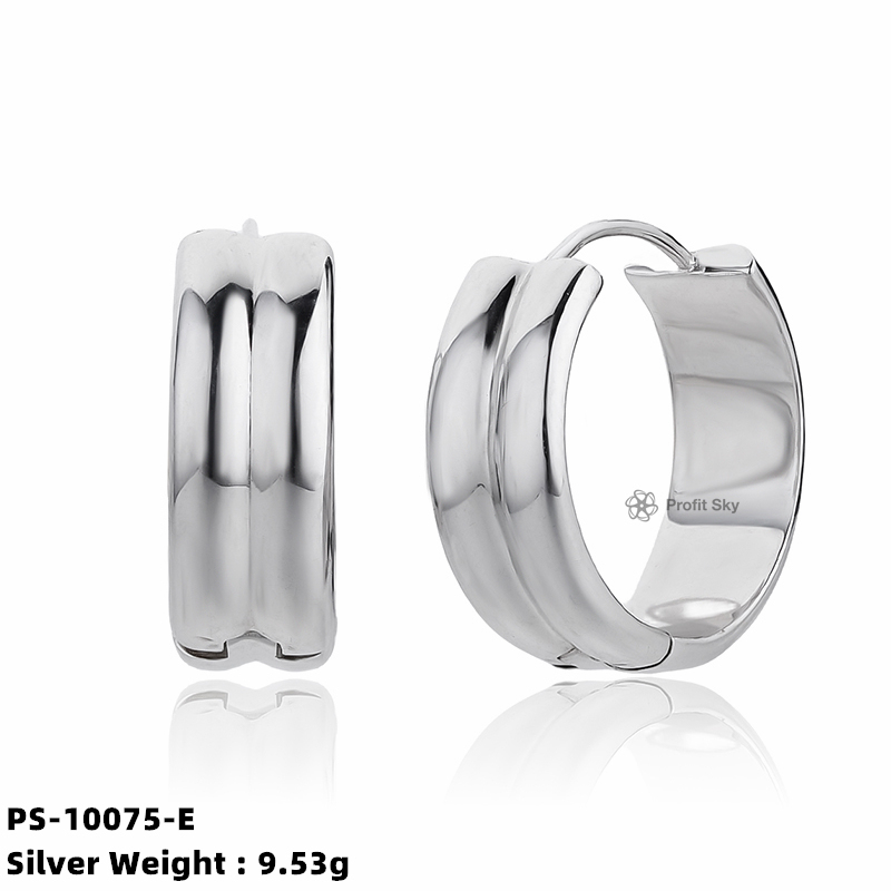 Timeless Classic: Sterling Silver Hoop Earrings