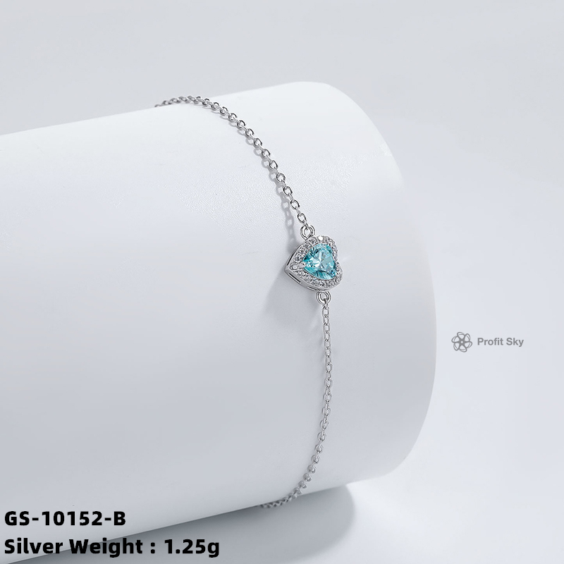Elegance in Blue: Topaz Gemstone Silver Bracelet