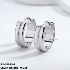 Radiant Bridal: Sterling Silver Hoop Earrings