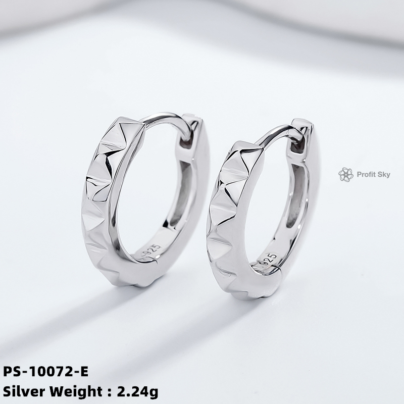 Elegance in Silver: Sterling Silver Hoop Earrings