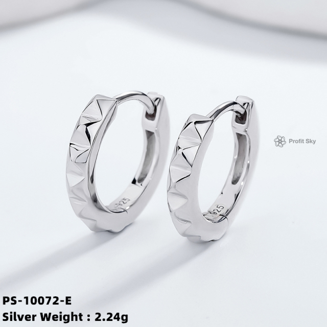 Elegance in Silver: Sterling Silver Hoop Earrings