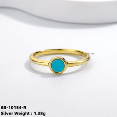 Silver Gemstone Ring