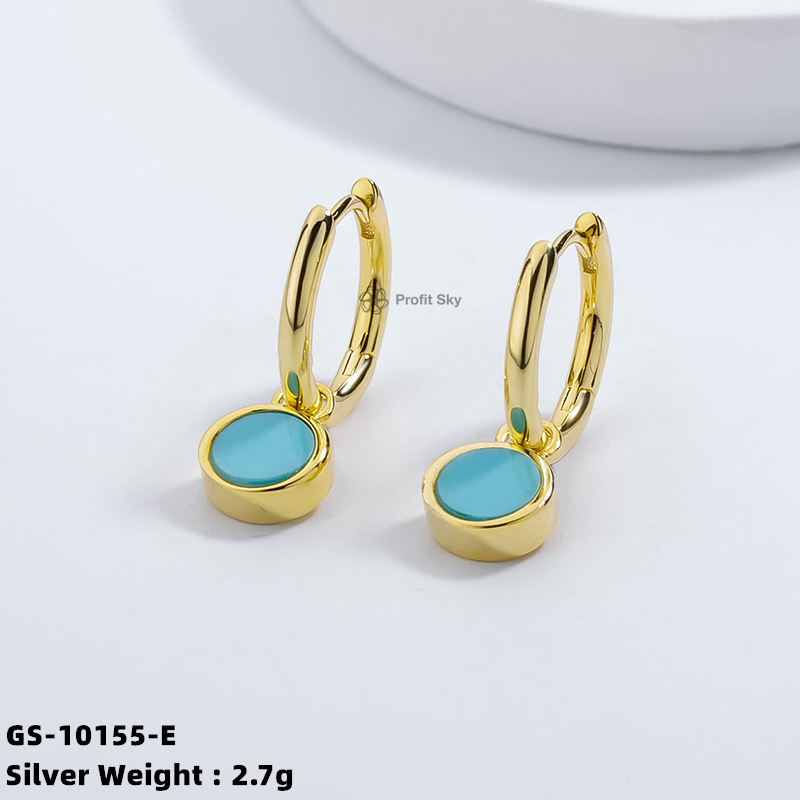 Boho Chic Silver Earrings with Natural Gemstones