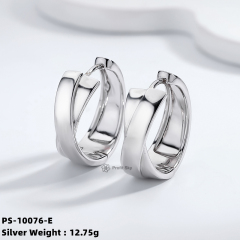 Minimalist Beauty: Handcrafted Silver Hoop Earrings