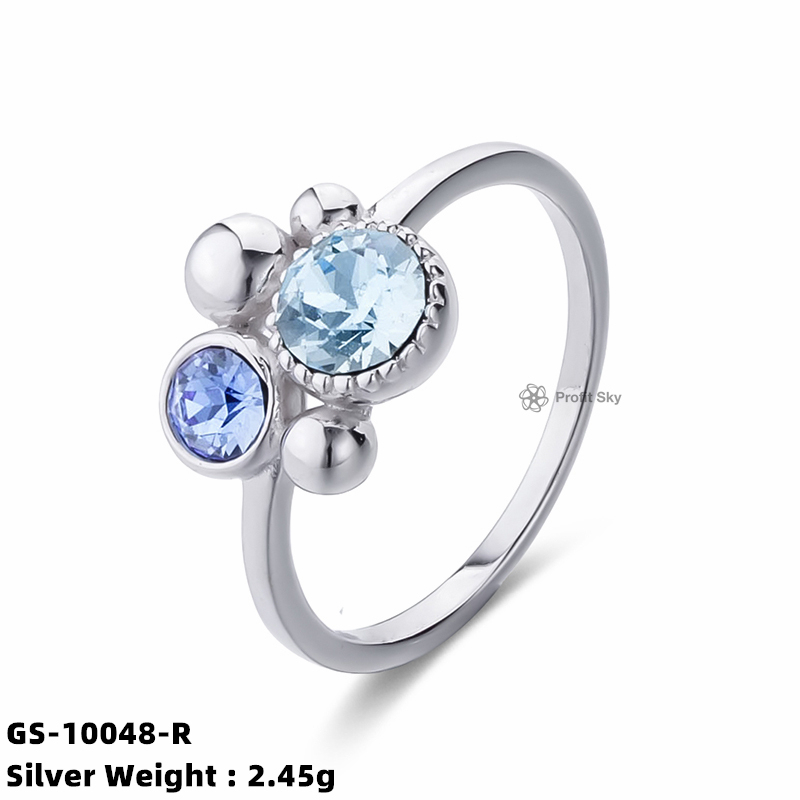 Moonstone Magic: Silver Gemstone Ring