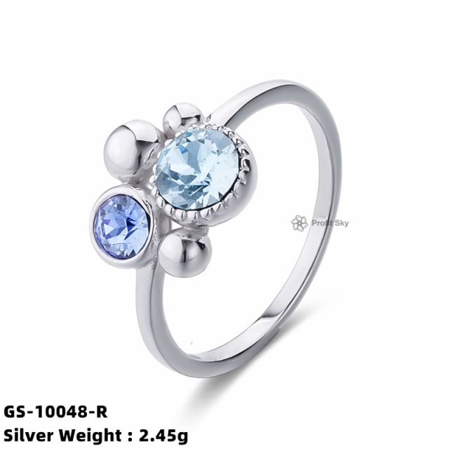 Moonstone Magic: Silver Gemstone Ring