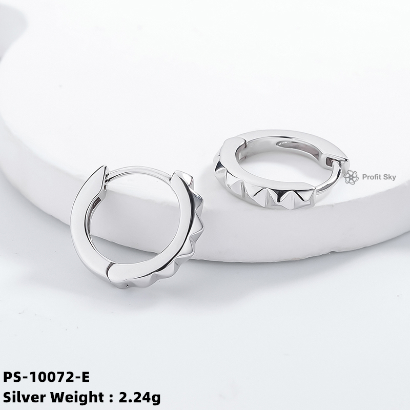 Customized Elegance: Personalized Sterling Silver Hoop Earrings
