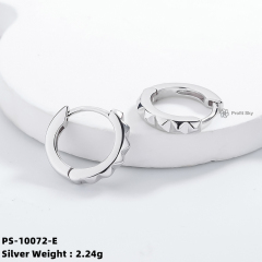 Customized Elegance: Personalized Sterling Silver Hoop Earrings