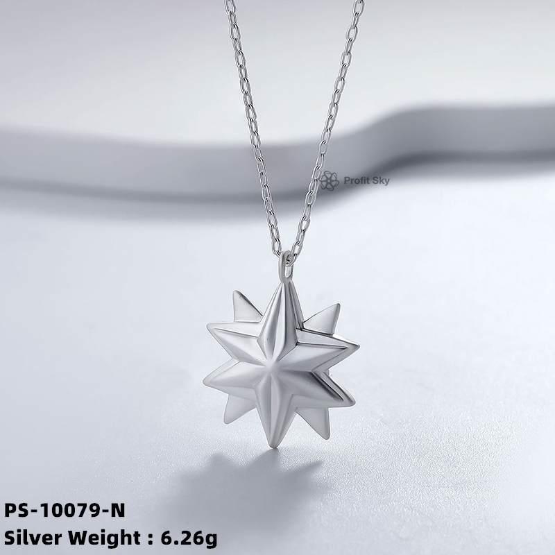 Timeless Beauty: Handcrafted Silver Pendant Necklace