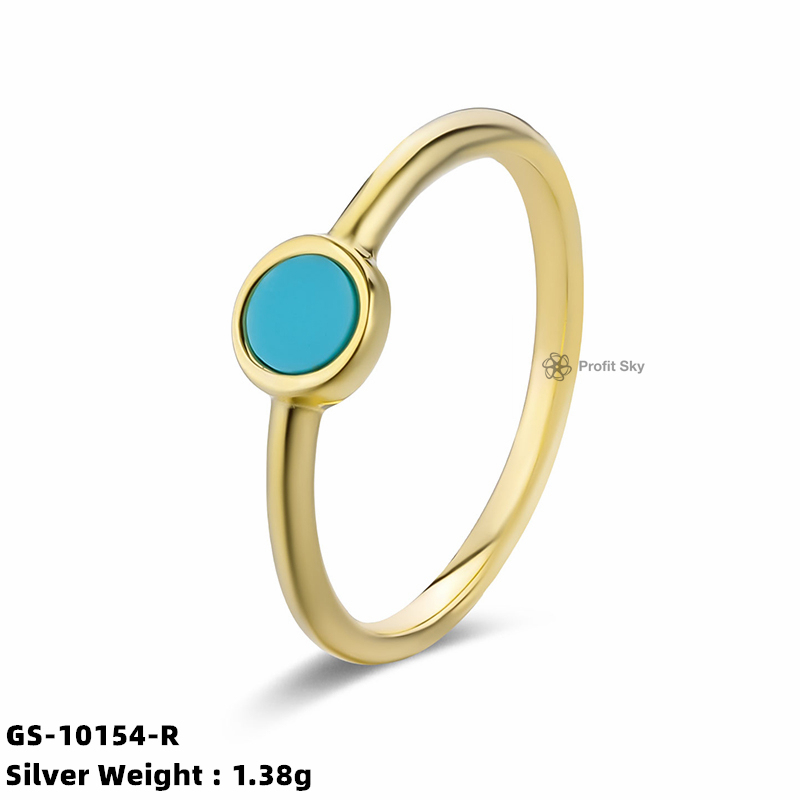 Silver Gemstone Ring