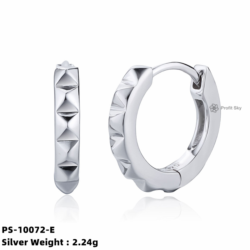Customized Elegance: Personalized Sterling Silver Hoop Earrings