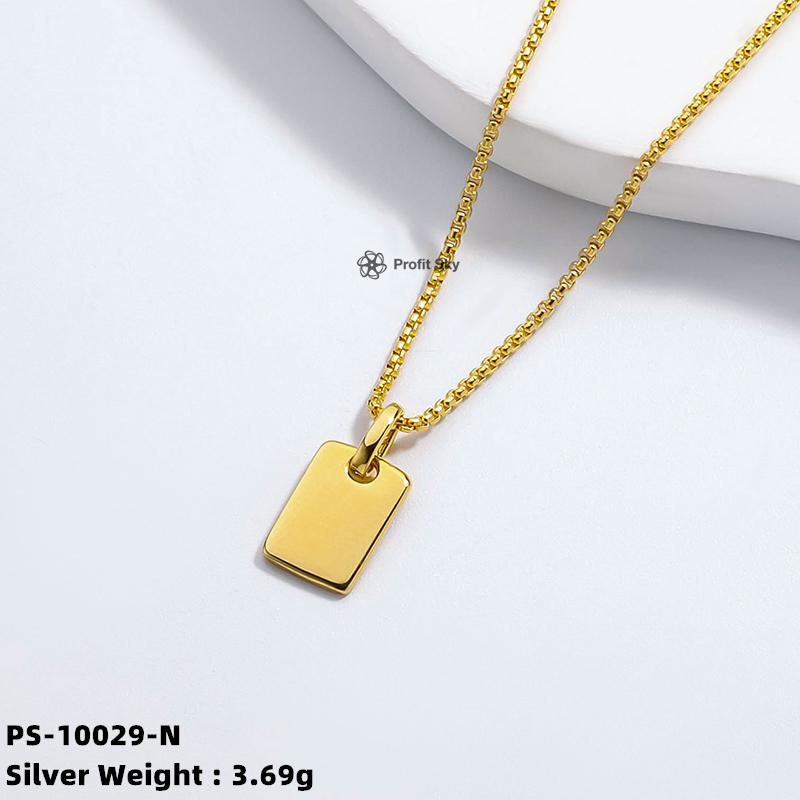 Customized Elegance: Personalized Silver Necklace