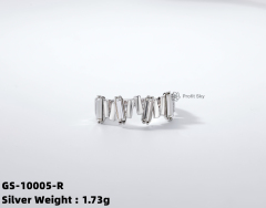 Elegant Sterling Silver Amethyst Ring