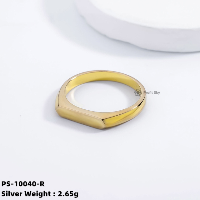 Customized Elegance: Personalized Sterling Silver Ring