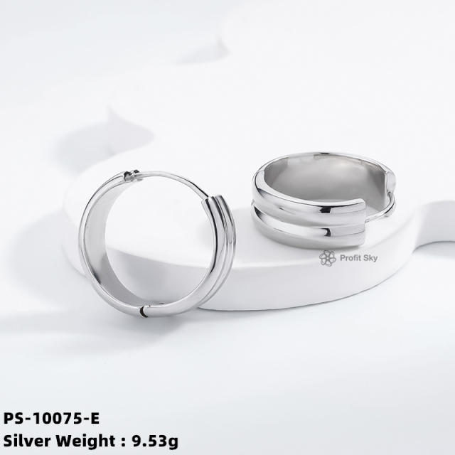Timeless Classic: Sterling Silver Hoop Earrings