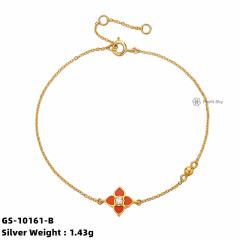Peridot Perfection: Silver Gemstone Chain Bracelet