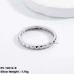 Contemporary Elegance: Modern Sterling Silver Band