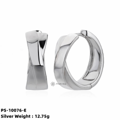 Minimalist Beauty: Handcrafted Silver Hoop Earrings