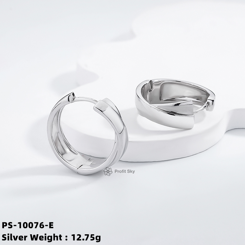 Timeless Classic: Sterling Silver Hoop Earrings