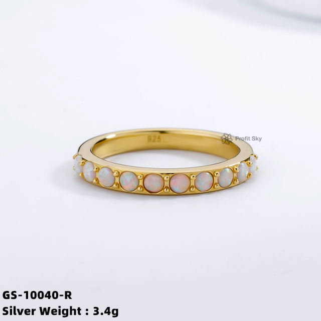 Opal Oasis Sterling Silver Ring