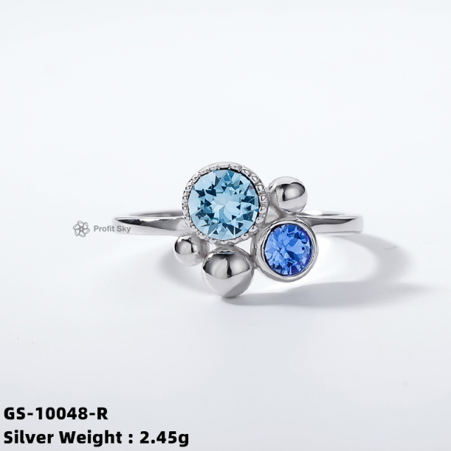 Moonstone Magic: Silver Gemstone Ring