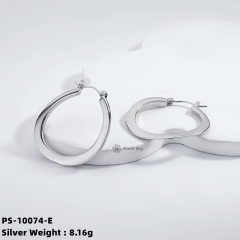 Customized Elegance: Personalized Sterling Silver Hoop Earrings