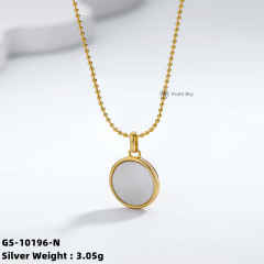 Elegant Shell Sterling Silver Necklace