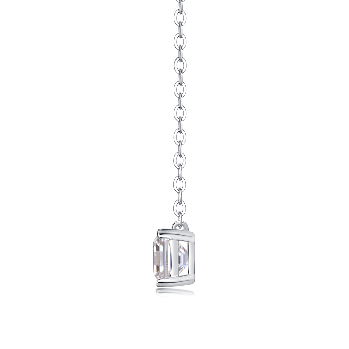 Dainty Moissanite Cross Pendant Necklace