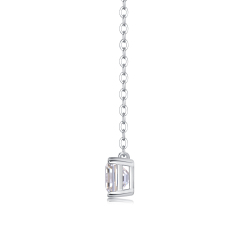 Dainty Moissanite Cross Pendant Necklace