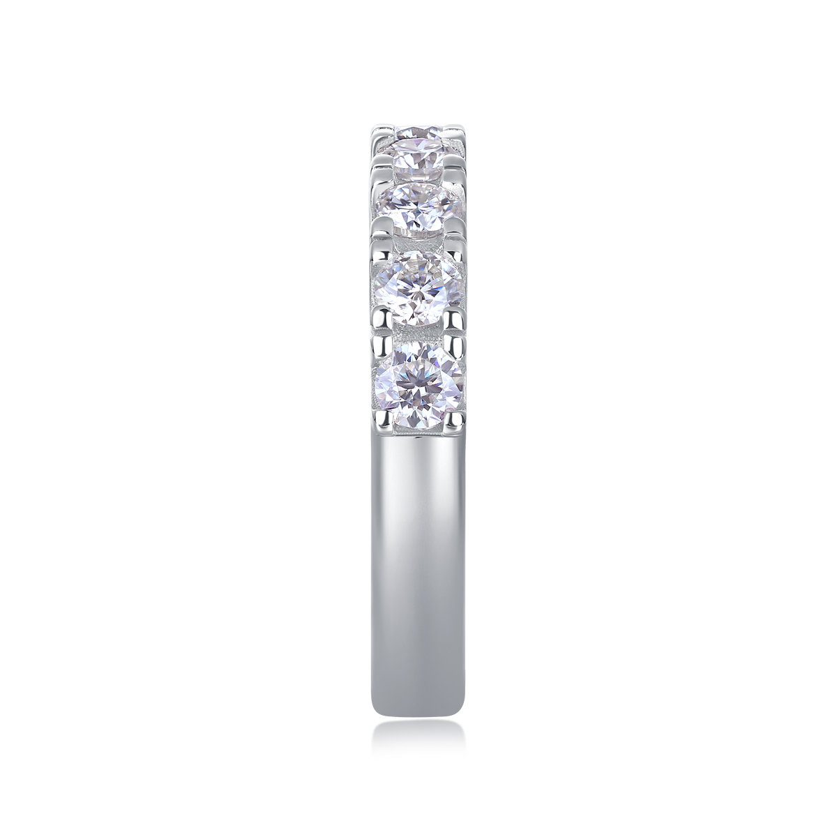 Sterling Silver Moissanite Bridal Set