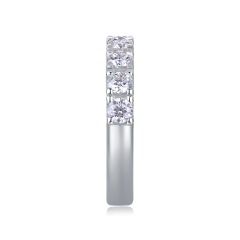 Sterling Silver Moissanite Bridal Set