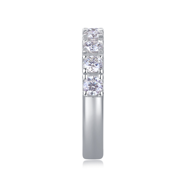 Sterling Silver Moissanite Bridal Set