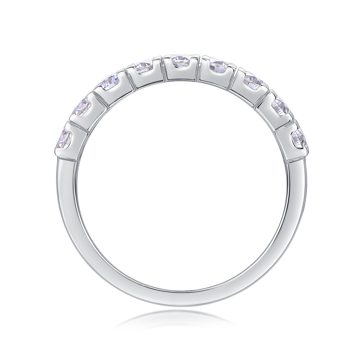 Sterling Silver Moissanite Bridal Set