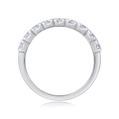 Sterling Silver Moissanite Bridal Set
