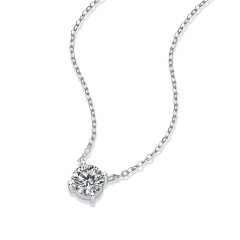 Art Deco Style Moissanite Pendant