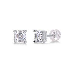 Timeless Elegance: Moissanite Diamond Stud Earrings