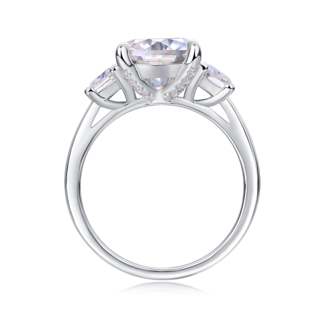 Sterling Silver Moissanite Eternity Band