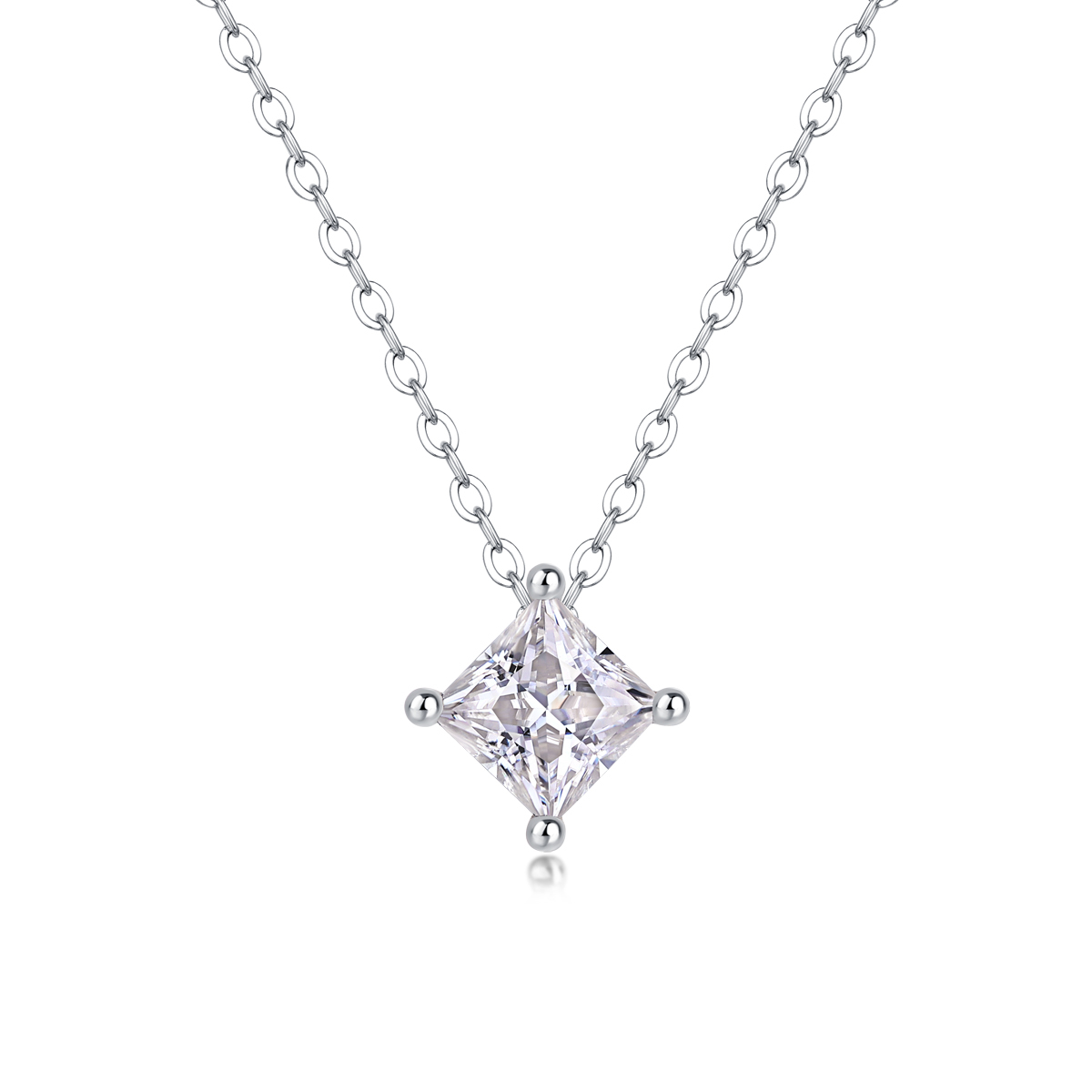 Elegant Moissanite Solitaire Pendant Necklace