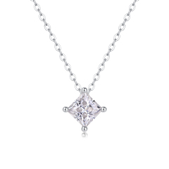 Elegant Moissanite Solitaire Pendant Necklace