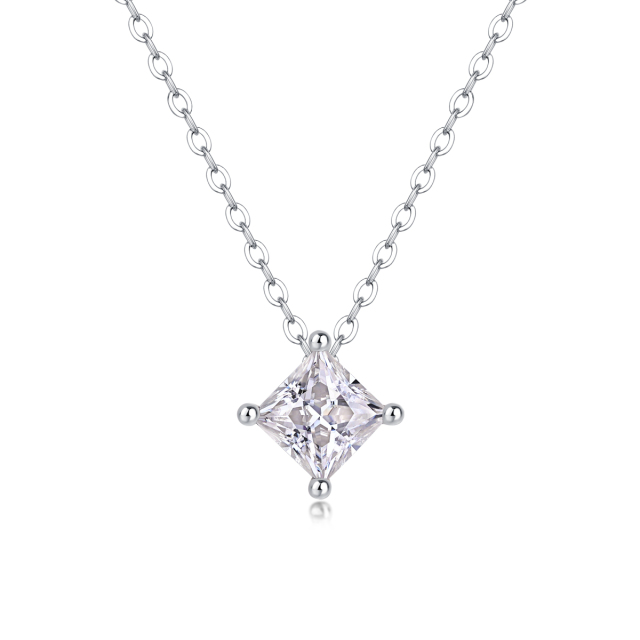 Elegant Moissanite Solitaire Pendant Necklace